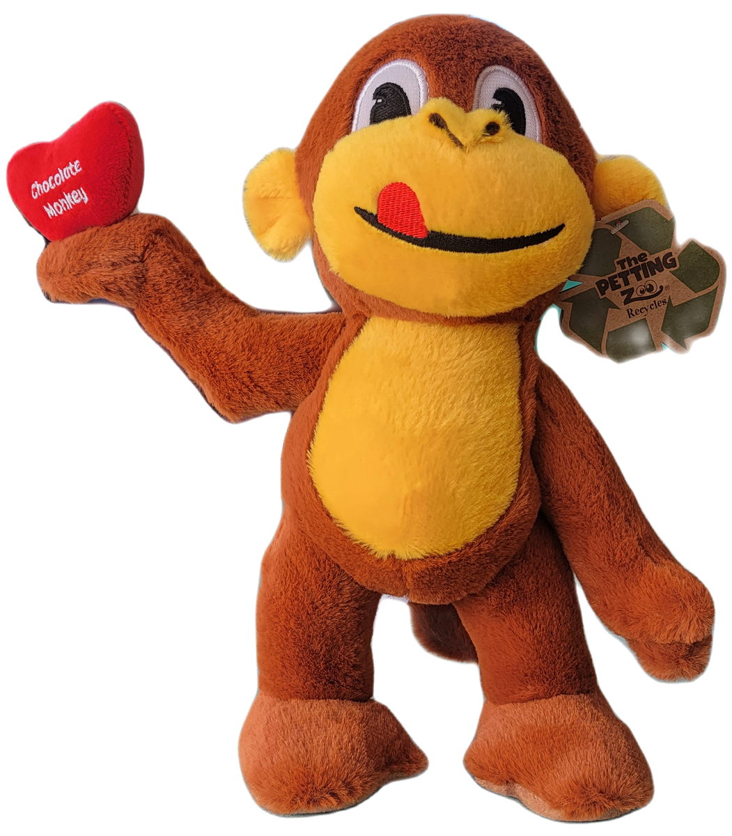Standing Monkey with Apple – Chocolate Monkey