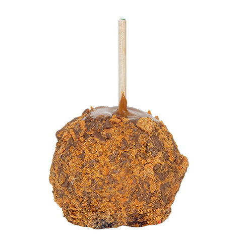Caramel Apple with Butterfinger pieces