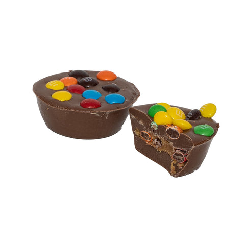 Milk Chocolate with Caramel and M&M's Cup